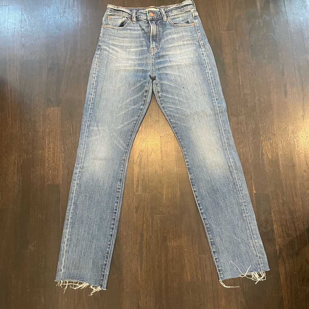 Madewell Blue Straight Leg Jeans